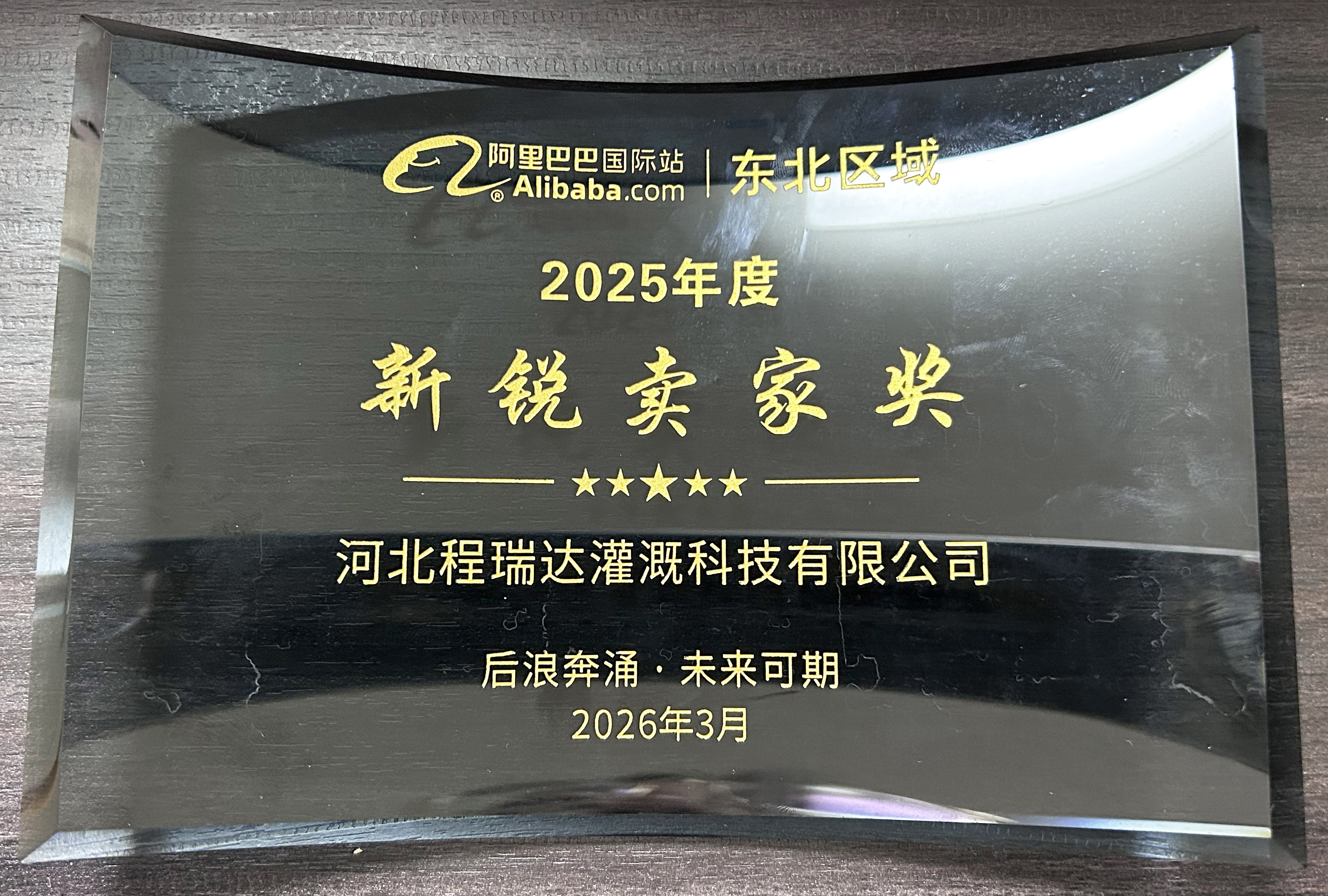 湘潭程瑞达灌溉 | 荣获阿里国际站新锐卖家奖